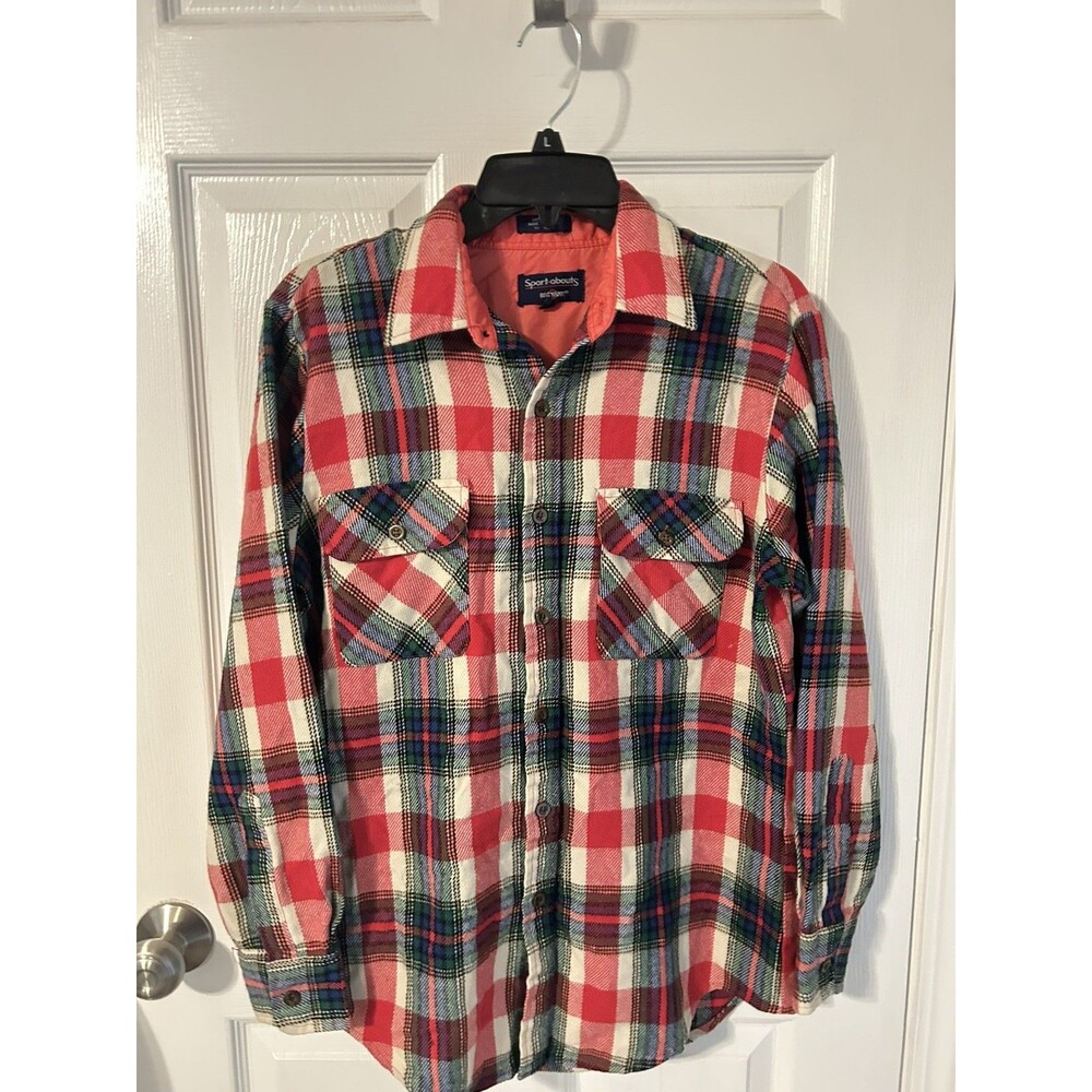 Vintage 70s/80s Big Yank Sport-About Workwear Flannel Shirt Sz Lg